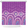 Australia Aboriginal Shower Curtain - Purple Aboriginal Dot Shower Curtain