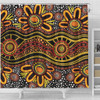 Australia Aboriginal Shower Curtain - Dot In Aboriginal Style Shower Curtain