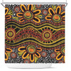 Australia Aboriginal Shower Curtain - Dot In Aboriginal Style Shower Curtain