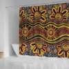Australia Aboriginal Shower Curtain - Dot In Aboriginal Style Shower Curtain