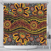 Australia Aboriginal Shower Curtain - Dot In Aboriginal Style Shower Curtain