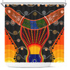 Australia Aboriginal Shower Curtain - Indigenous Dot With Boomerang Inspired Shower Curtain