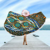 Australia Aboriginal Beach Blanket - Color Dot Dreamtime Beach Blanket