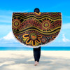 Australia Aboriginal Beach Blanket - Dot In Aboriginal Style Beach Blanket