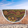 Australia Aboriginal Beach Blanket - Dot In Aboriginal Style Beach Blanket