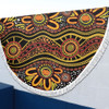 Australia Aboriginal Beach Blanket - Dot In Aboriginal Style Beach Blanket