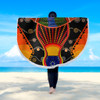 Australia Aboriginal Beach Blanket - Indigenous Dot With Boomerang Inspired Beach Blanket