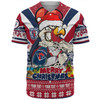 Sydney Roosters Christmas Custom Baseball Shirt - Easts Rooster Santa Aussie Big Things Baseball Shirt