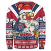 Sydney Roosters Christmas Custom Sweatshirt - Easts Rooster Santa Aussie Big Things Sweatshirt
