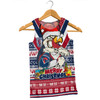 Sydney Roosters Christmas Custom Men Singlet - Easts Rooster Santa Aussie Big Things Men Singlet