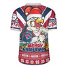Sydney Roosters Christmas Custom Rugby Jersey - Easts Rooster Santa Aussie Big Things Rugby Jersey