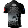 Australia Anzac Day Polo Shirt - Lest We Forget Black Polo Shirt