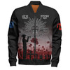 Australia Anzac Day Bomber Jacket - Lest We Forget Red Bomber Jacket