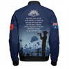 Australia Anzac Day Bomber Jacket - Lest We Forget Blue Bomber Jacket