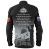 Australia Anzac Day Long Sleeve Shirt - Lest We Forget Black Long Sleeve Shirt