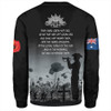 Australia Anzac Day Sweatshirt - Lest We Forget Black Sweatshirt