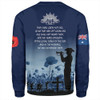 Australia Anzac Day Sweatshirt - Lest We Forget Blue Sweatshirt