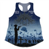 Australia Anzac Day Women Racerback Singlet - Lest We Forget Blue Women Racerback Singlet