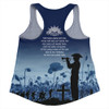 Australia Anzac Day Women Racerback Singlet - Lest We Forget Blue Women Racerback Singlet