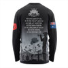 Australia Anzac Day Long Sleeve T-shirt - Lest We Forget Black Long Sleeve T-shirt
