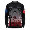 Australia Anzac Day Long Sleeve T-shirt - Lest We Forget Red Long Sleeve T-shirt