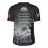 Australia Anzac Day Rugby Jersey - Lest We Forget Black Rugby Jersey
