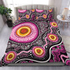 Australia Aboriginal Bedding Set - Beautiful Vector Painting Showcasing Aboriginal Dot Artwork Bedding Set