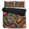 Australia Aboriginal Bedding Set - Illustration Based On Aboriginal Style Of Artwork Bedding Set