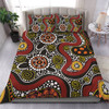 Australia Aboriginal Bedding Set - Illustration Based On Aboriginal Style Of Artwork Bedding Set