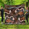 Australia Aboriginal Quilt - Underwater Painting In Aboriginal Style Quilt