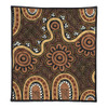 Australia Aboriginal Quilt - Aboriginal Style Of Dot Art  Quilt