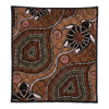 Australia Aboriginal Quilt - Aboriginal Turtle Art Background Quilt