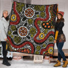 Australia Aboriginal Quilt - Illustration Based On Aboriginal Style Of Artwork Quilt