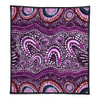 Australia Aboriginal Quilt - Purple Aboriginal Dot Art Style Painting Quilt