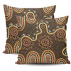 Australia Aboriginal Pillow Cases - Aboriginal Style Of Dot Art  Pillow Cases