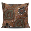 Australia Aboriginal Pillow Cases - Aboriginal Turtle Art Background Pillow Cases