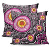 Australia Aboriginal Pillow Cases - Beautiful Vector Painting Showcasing Aboriginal Dot Artwork Pillow Cases
