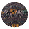 Australia Aboriginal Round Rug - Indigenous Art Background Round Rug