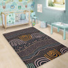 Australia Aboriginal Area Rug - Indigenous Art Background Area Rug