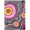 Australia Aboriginal Area Rug - Beautiful Vector Painting Showcasing Aboriginal Dot Artwork Area Rug