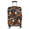 Australia Aboriginal Luggage Cover - Underwater Painting In Aboriginal Style Luggage Cover