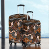 Australia Aboriginal Luggage Cover - Underwater Painting In Aboriginal Style Luggage Cover