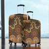 Australia Aboriginal Luggage Cover - Aboriginal Style Of Dot Art  Luggage Cover