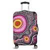 Australia Aboriginal Luggage Cover - Beautiful Vector Painting Showcasing Aboriginal Dot Artwork Luggage Cover