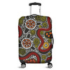 Australia Aboriginal Luggage Cover - Illustration Based On Aboriginal Style Of Artwork Luggage Cover