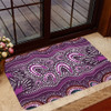 Australia Aboriginal Doormat - Purple Aboriginal Dot Art Style Painting Doormat