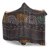 Australia Aboriginal Hooded Blanket - Indigenous Art Background Hooded Blanket