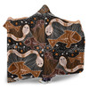 Australia Aboriginal Hooded Blanket - Underwater Painting In Aboriginal Style Hooded Blanket