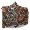 Australia Aboriginal Hooded Blanket - Illustration Based On Aboriginal Style Of Artwork Hooded Blanket