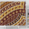 Australia Aboriginal Shower Curtain - Australian Aboriginal Style Of Pattern Background Shower Curtain